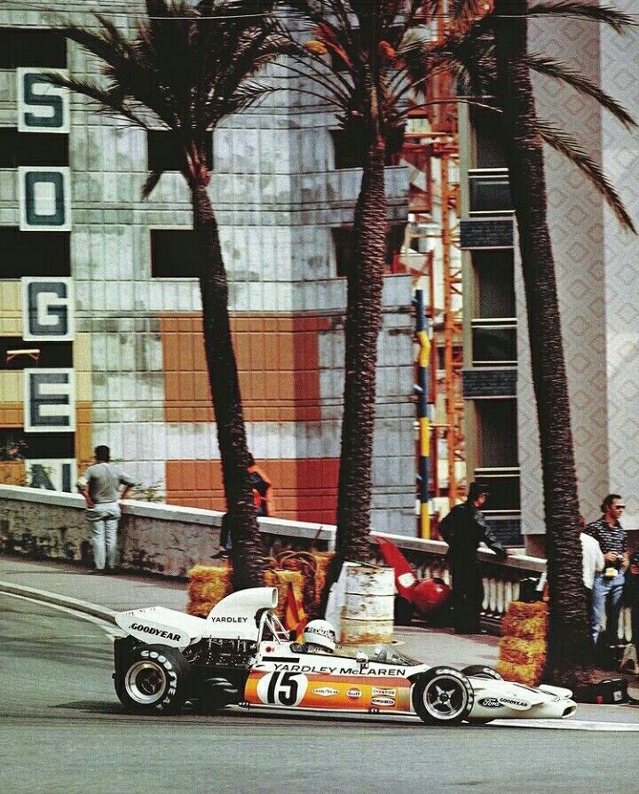 Monaco Grand Prix 1972 Brian Redman/McLaren M19-C Qualifying:10th Race:5th #F1 #Formule1 #RetroGP #RetroF1 #MonacoGP