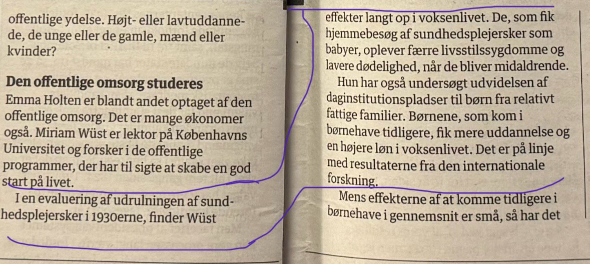 Her er glimrende forskning af @miriamwuest  og Benjamin Ly Serena som viser værdien af omsorg 

Lad os få den slags forskning med i Finansministeriets regnemodeller

Citater fra <a href="/AnSoLassen/">Anne Sophie Lassen</a> <a href="/berlingske/">Berlingske</a>