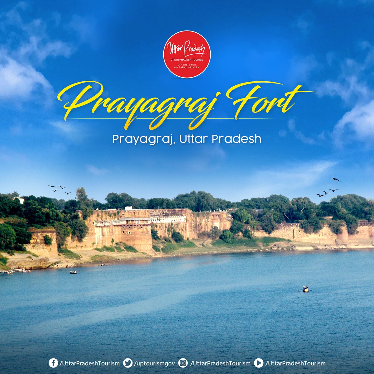 #PrayagrajFort stands as a beacon of #Bharat's historical and #cultural legacy, offering visitors a unique blend of #history, #architecture, and #spirituality.

#Prayagraj #SpiritualTourism #UPTourism