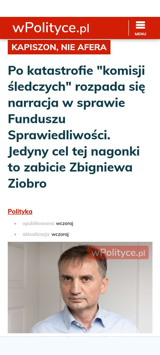 LKraskowski's tweet photo. Świetnie opłacany propagandysta #PiS Michał #Karnowski pisze, że nie ma czegoś takiego jak afera Funduszu Sprawiedliwości. Chodzi wyłącznie o... zabicie Zbigniewa #Ziobro. Wielomilionowe wydatki na reklamy w mediach? Fundusz nie był znany, więc musiał się reklamować. :-) https://t.co/aKjG4xrK2N