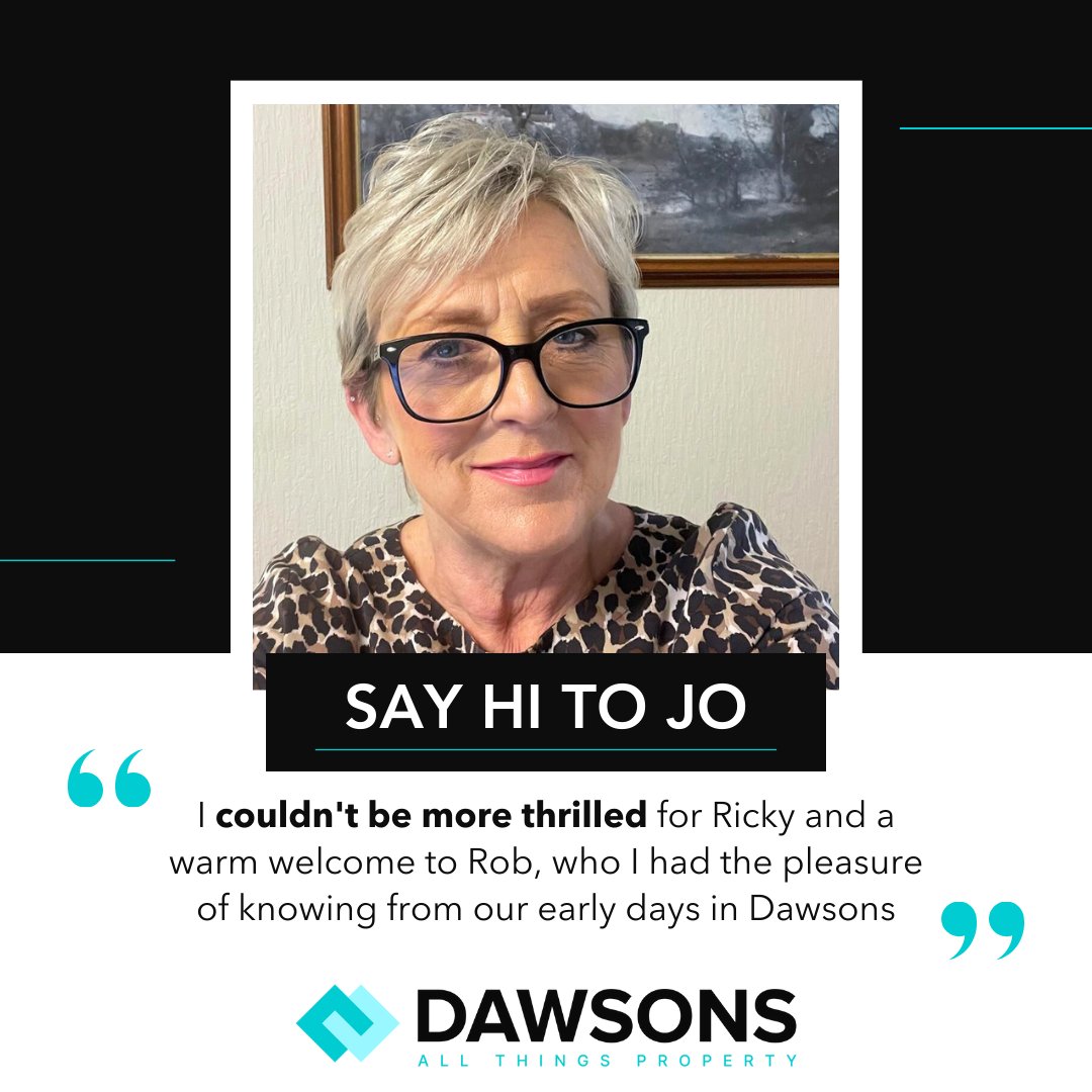 🙋‍♀️ 𝗛𝗶 𝗝𝗼! 🤝 'I couldn't be more thrilled for Ricky and a warm welcome to Rob, who I had the pleasure of knowing from our early days in Dawsons. This is a fantastic opportunity for the advancement of #allthingsproperty....' #LeadershipTeam 👉 dawsonsproperty.co.uk/post.php?s=202…