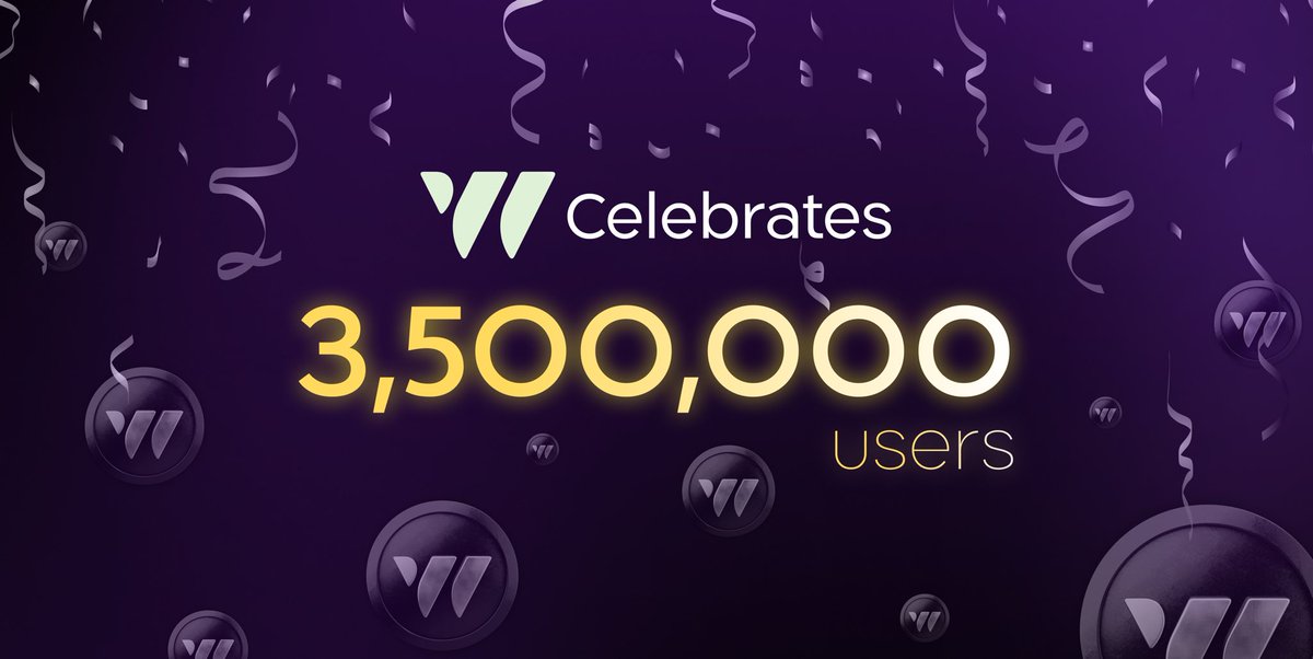 🎉3,500,000 W-Coiners!🎉 We are growing at an incredible rate, and it's all because of you🚀 A huge thank you for your trust and dedication to W-Coin🫰 Mind-blowing announcements are on the horizon! Keep on tapping, Mates 🫵 t.me/wcoin_tapbot