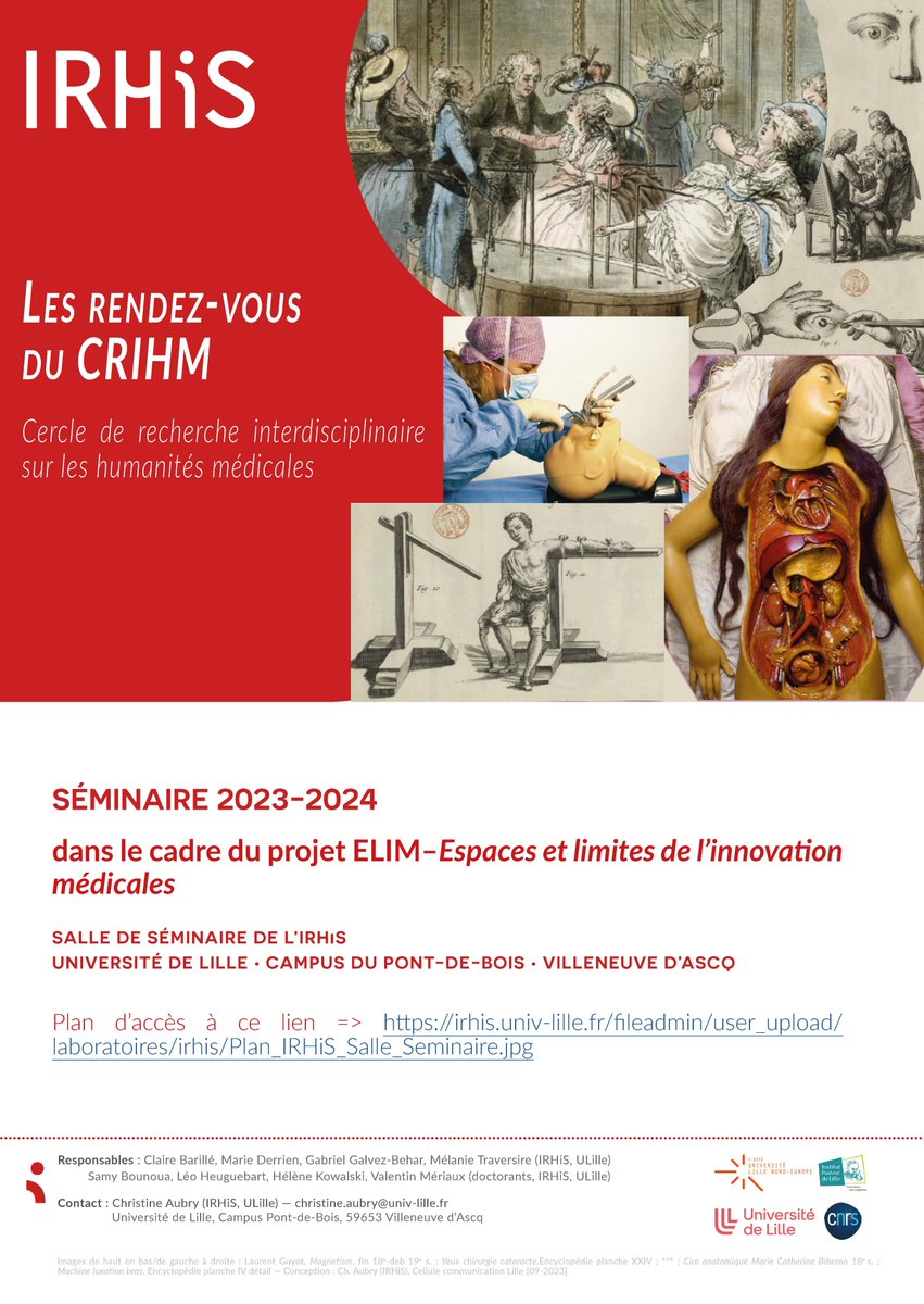 #IRHiSmanifestations—24/05-10h–Les rdv du CRIHM-> 'Héros et réseaux' avec M. Morange @SorbonneParis1 (en visio), T. Close-Koenig (UStrasbourg) et A. Velmet (USouthern California)—Resp. : Gabriel Galvez-Behar, Valentin Mériaux @IRHiS_ULille => irhis.univ-lille.fr/detail-event/l…