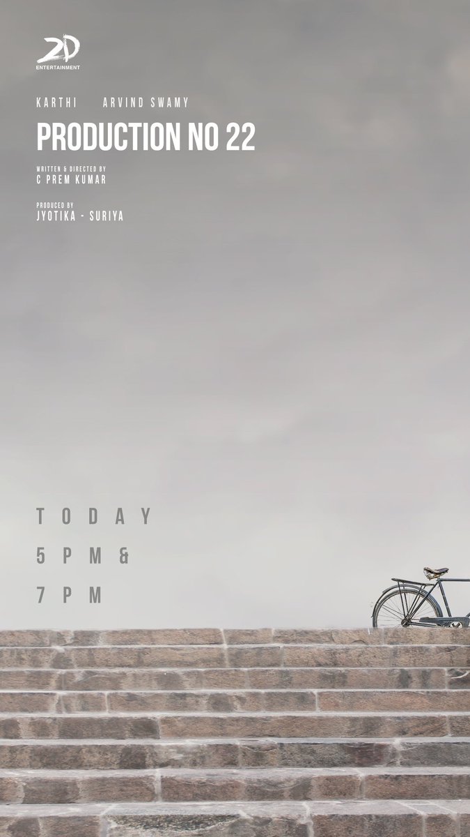 Karthikravivarm's tweet image. #Karthi27🚲 Today at 5 PM and 7 PM!