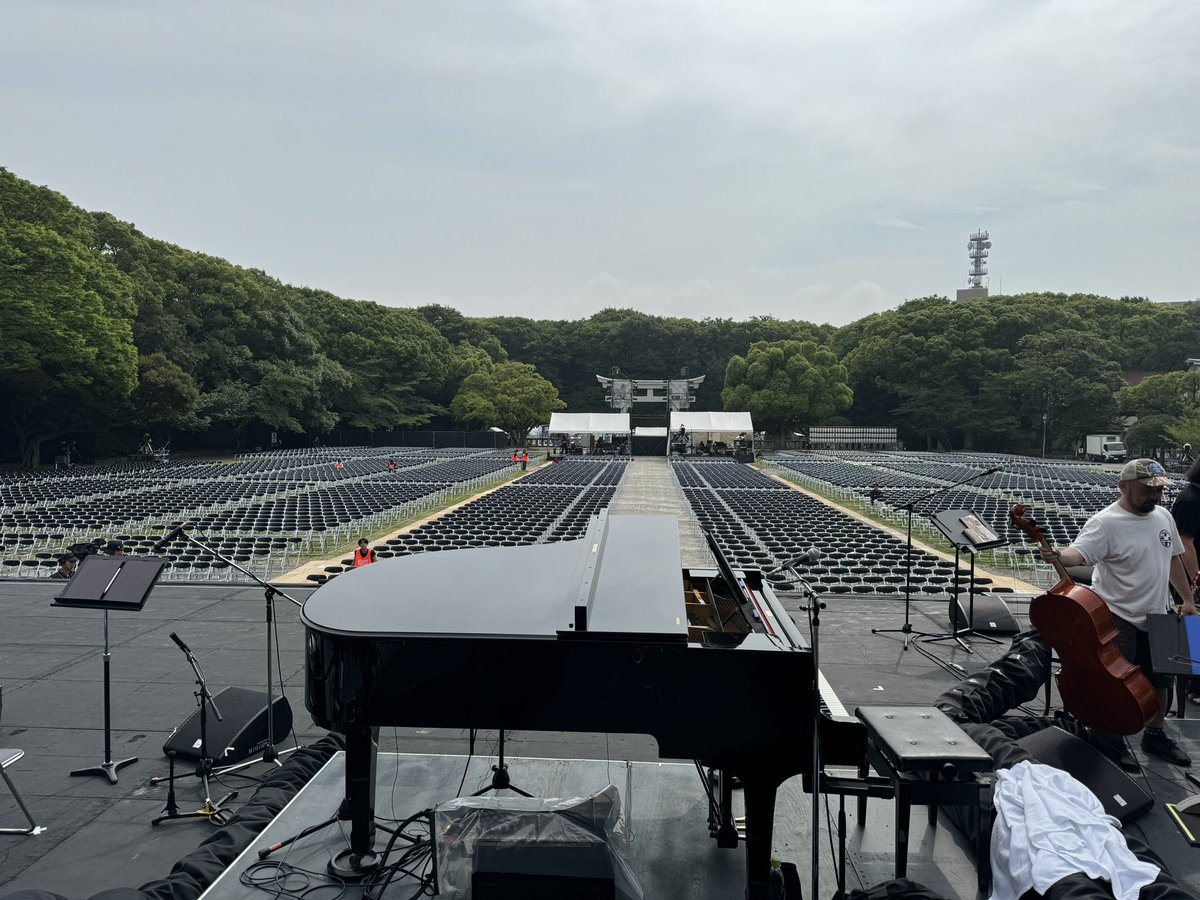今年も又この季節がやってきました。
福岡音楽祭　#音恵　
今日は最高の天気、明日もこんな感じで行けますように。
#葉加瀬太郎