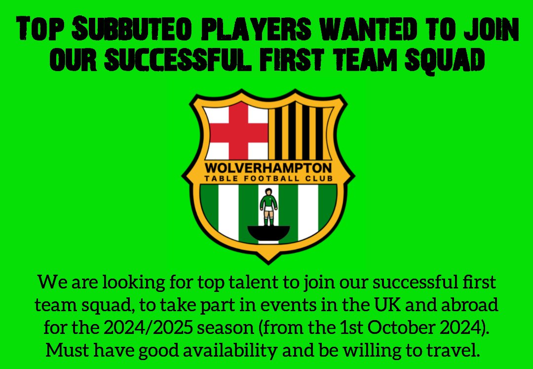 WolvesSubbuteo's tweet image. The search is on!   Drop us a message or speak to us next weekend at Subbuteofest!