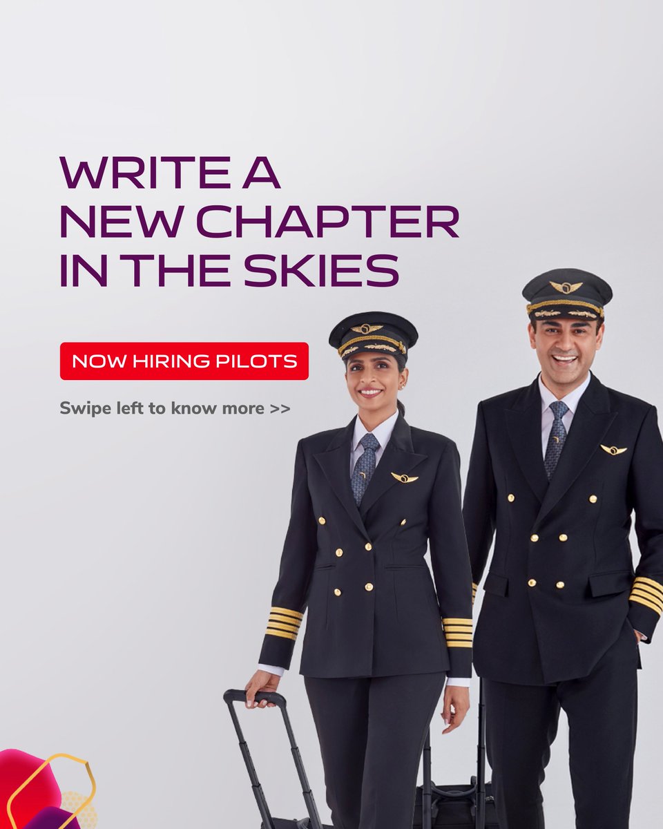 airindia's tweet photo. Calling all pilots! Air India Group invites you to our Pilot Roadshows in Delhi, Mumbai or Bengaluru. It’s your chance to soar higher.

Apply here - https://t.co/PP74lfCxpZ

#FlyAI #AirIndia #PilotRecruitment https://t.co/xfcDnXSLfE