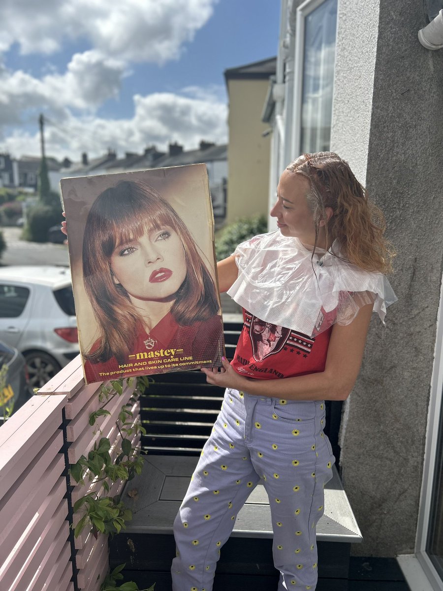 Our premises have been a salon for over 35 years! Before us, it was Images & before that it was Silhouettes. Whilst having work done on our staff room, we found this poster above the ceiling! Hannah had her 1st haircut at Silhouettes as a child & Natalie did work experience there