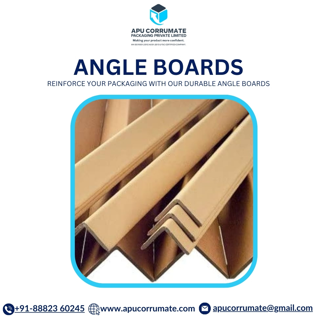 APUcorrumate_88's tweet image. Reinforce your packaging with our durable angle boards! Designed to protect edges and provide added strength, our angle boards ensure your shipments arrive in perfect condition. Elevate your packaging strategy with the reliability and protection of our angle boards #AngleBoard