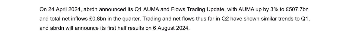 rhomboid1MF's tweet image. #ABDN the vowel averse financial behemoth RNS that the CEO is departing londonstockexchange.com/news-article/A…

…but in v poor IR it includes a brief trading update which isn’t referenced in the headline at all👇