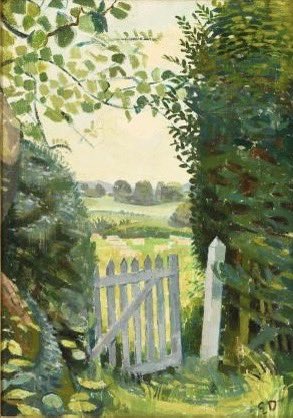 The Garden Gate 1952 #EvelynDunbar