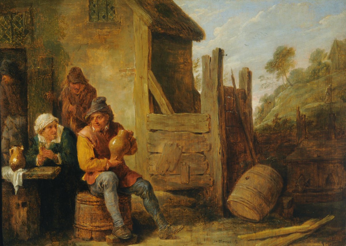 🧩 #MuseumJigsaws 🧩 Your puzzle for today is: 'Exterior of an Inn with Peasants Drinking' by David Teniers II Simply follow this link ➡ bit.ly/CooperJigsaw14… This painting is from @CannonHall1760 Read about the artist: explorebarnsleycollections.com/Record.aspx?sr…