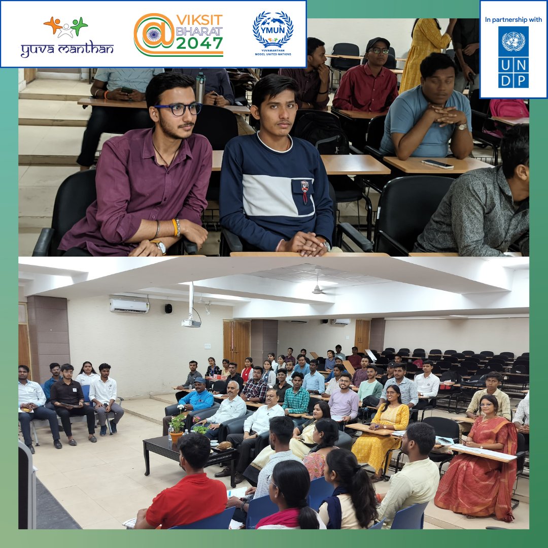 Yuvamanthan_org's tweet photo. Cotton University @CottonUniversi1 hosted Yuvamanthan MUN with @UNDP_India, a gathering of young minds for impactful discussions based on PM @narendramodi 's vision of Viksit Bharat@2047.
#YMUN
#ViksitBharat2024 https://t.co/m7ba8oZWPR