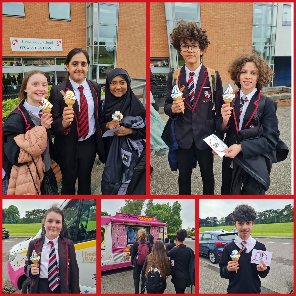 lawnswoodschool's tweet photo. So proud of the 217 students who visited the ice cream van for an ice cream today - well done for being #ReadyToLearn everyone! #ReadyRespectSafe #WeAreLawnswood https://t.co/WyOIiEhKtx
