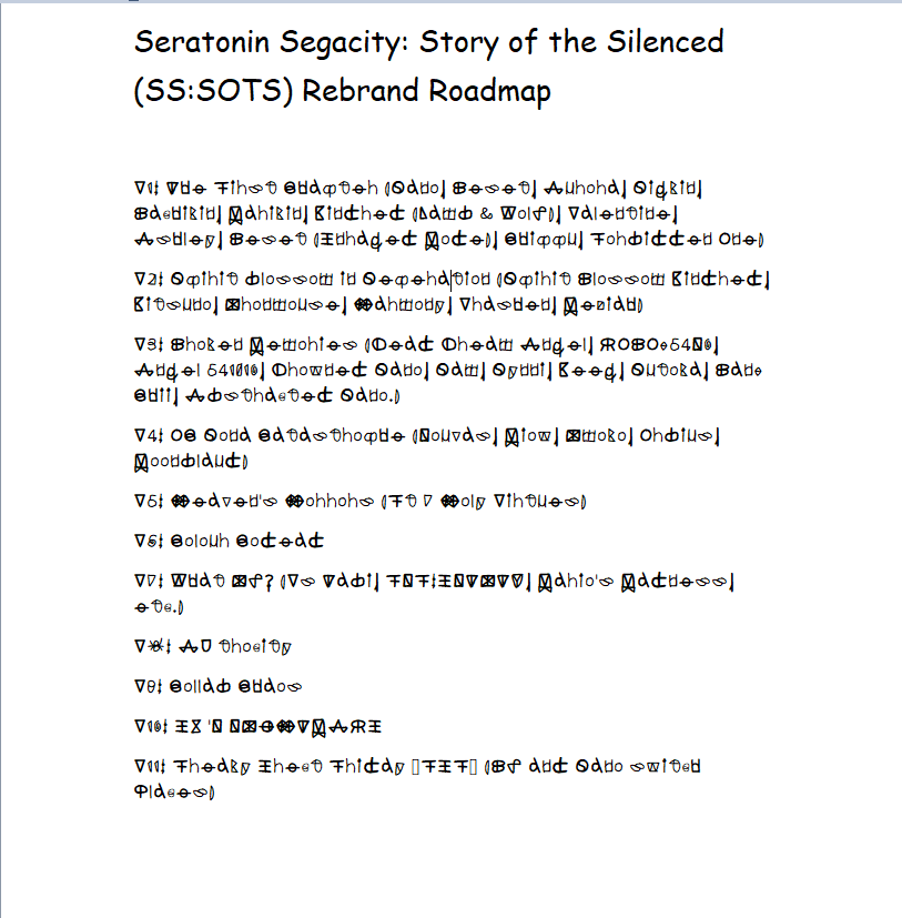 SS_SOTS's tweet image. So, I think it's time to leak out the roadmap.....good luck trying to decode it &amp;gt;:)