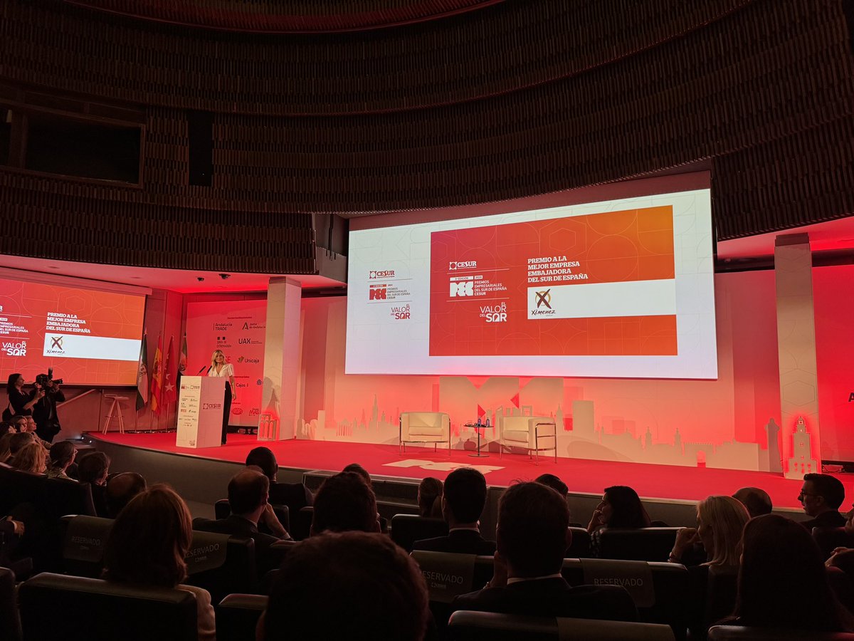 #XimenezGroup  | Mejor Empresa Embajadora del Sur de España #PremiosPEC

#CESUR
#Madrid