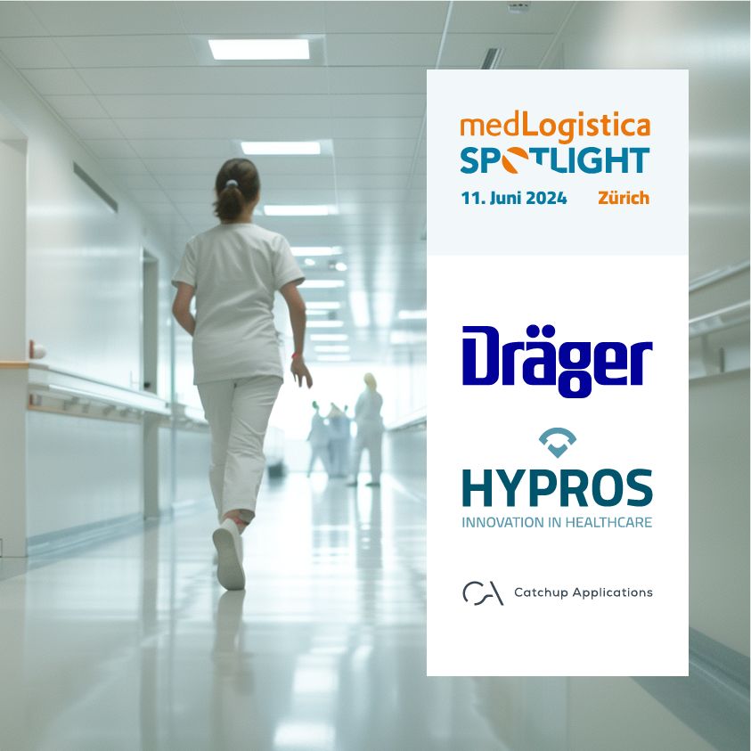 🗓️ med.Logistica SPOTLIGHT am 11.06. in Zürich🇨🇭

Veranstaltungspremiere mit #KI und automatisierte Transportsysteme im Fokus. 
Wir sind mit #Hypros und @DraegerNews vor Ort.

medlogistica.de/de/spotlight/ 
#RTLS #Logistik #Krankenhaus #Tracking