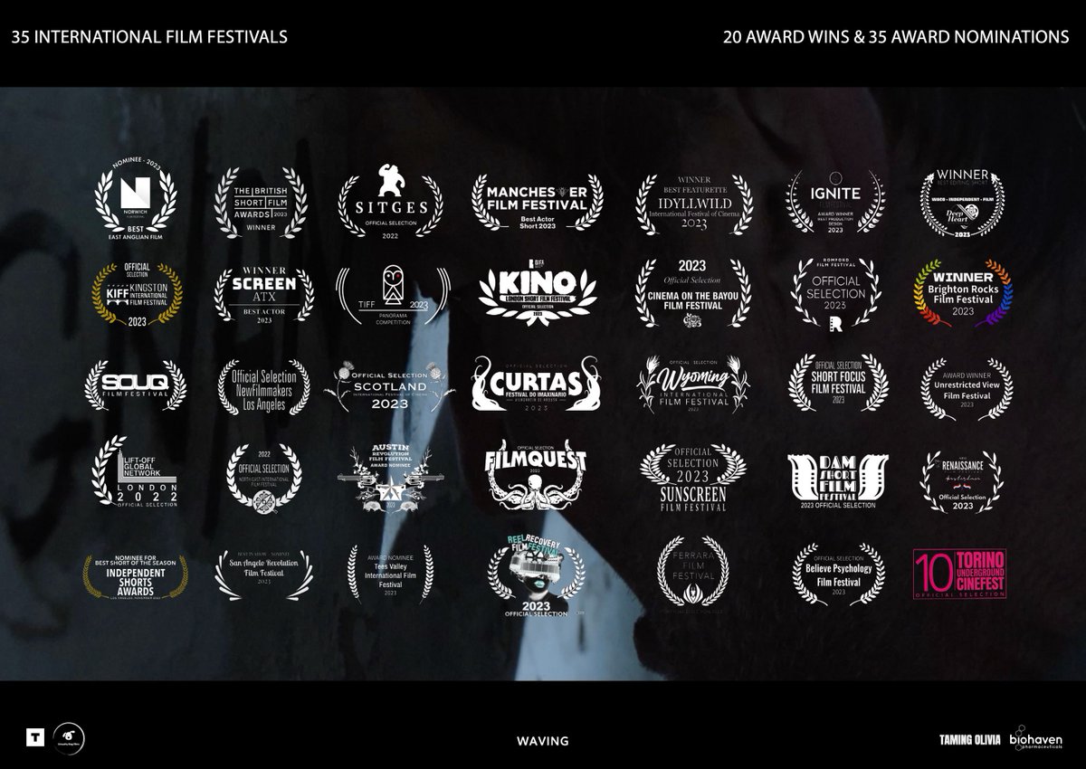 Huge thanks to the festivals that supported Waving and congratulations to our wonderful cast and crew! Join us on May 30th for the world premiere (7pm UK / 2pm ET / 11am PT). Link will be posted via our social channels on the day.
*
#wavingfilm #ocdfilm #ocdawareness