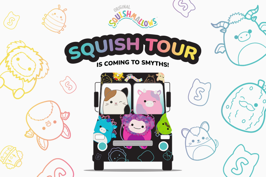 Calling all Squishmallows fans! Get ready for the Squishmallows Tour coming to Glasgow Fort on Sunday 2nd June 10am - 4pm. Join @smythstoys for a day packed with games, giveaways, and endless mascot fun!