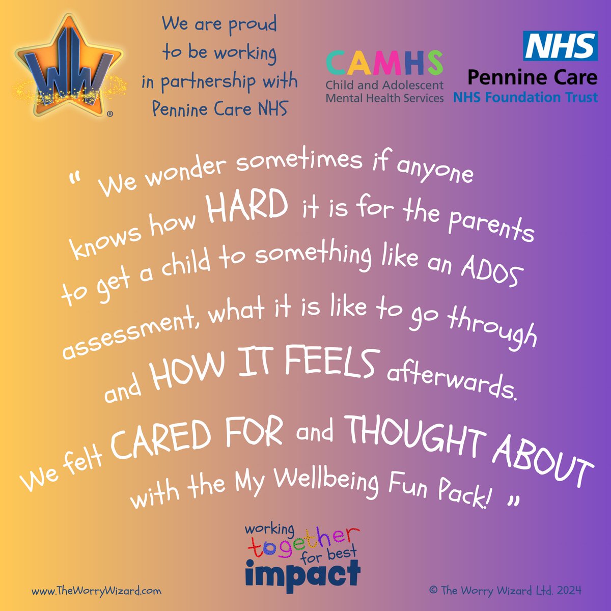 Our ‘Introducing Wellbeing’ programme has helped a child in 1 of our Worry Wizard schools learn this vital message 🏫. Knowing this, and having the Courage to do it, has had a significant impact on our Worry Wizard’s #Wellbeing✨. This means the 🌍 to us at Team #WorryWizard💙.