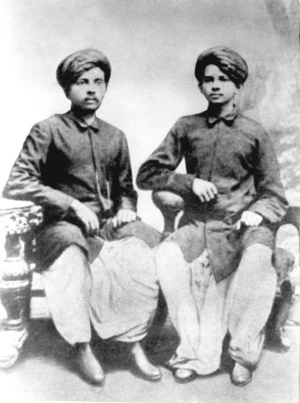 Happy National Brother's Day ! 1886 :: Mahatma Gandhi With Brother Laxmidas