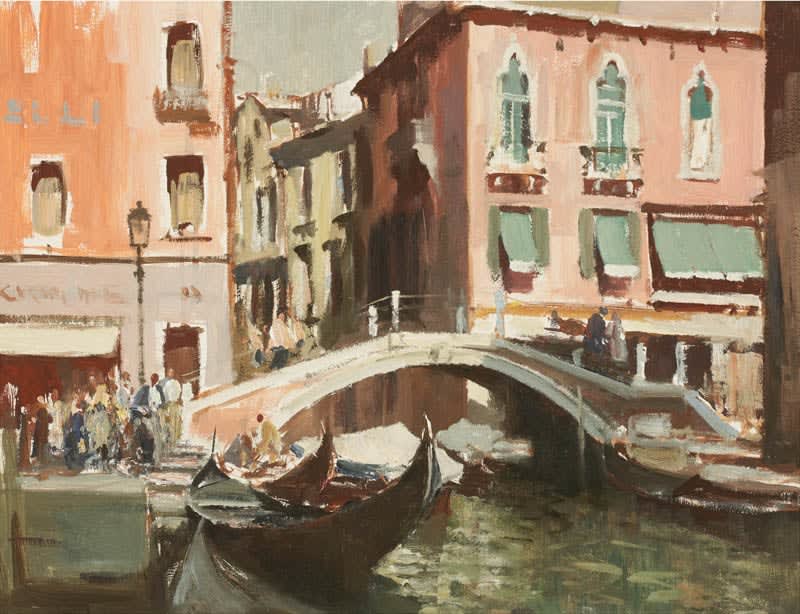 'linee sonore del passato' Ponte San Moisè. Venezia anni '50 © Edward Seago