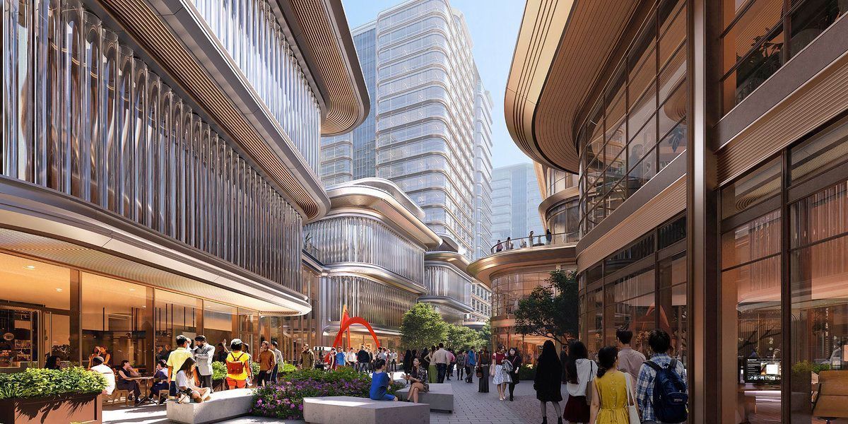 This new mixed-use development is set to be constructed in Shanghai. Designed by @FosterPartners and forming part of the wider Shanghai 2035 Masterplan, the Changfeng scheme will offer offices, affordable housing and an arts centre. 📷 Foster + Partners