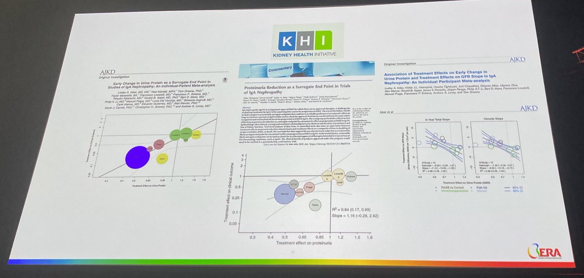 .@IgAN_JBarratt says that for much of past 20 years trial landscape in IgAN has been 🌵resembling the sole remaining glomerulus in patients with IgAN. 

This has been transformed by academic nephrologists and community pushing for change. 

#ERA24