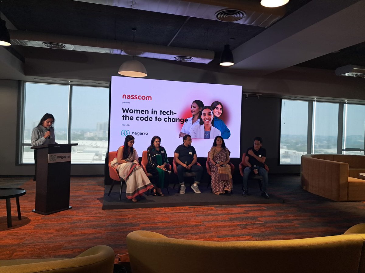 At the nasscom Women in Technology: The Code to Change event, @manashuman @Nagarro, set the stage with welcome note.

Top leaders then engaged in panel session on 'Future of Women in Tech & Closing the Gender Gap - CXO Discussions', exploring strategies to empower women in tech.