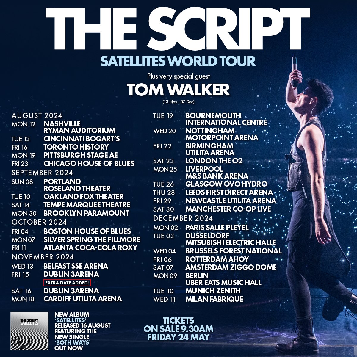 #TheScriptFamily tickets are on sale TODAY for our tour, 9:30am LOCAL TIME!! We can’t wait to get back on the road and see you all every night again! Tickets at lnk.to/TheScript2024 🎸😀