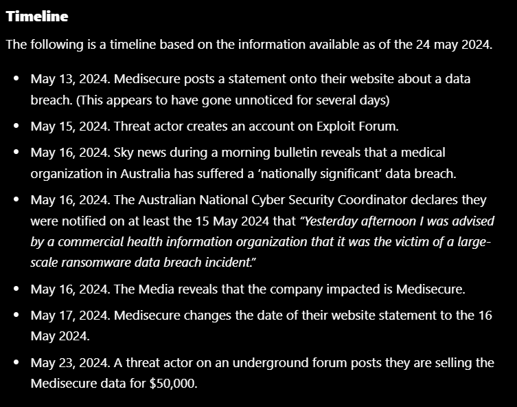 Cyberknow20's tweet photo. Hey all, I have put some additional information and thoughts around the Medisecure data breach up on my substack.
I will share the link below and hope that Musk and X don't limit its exposure like they normally do to substack links.
#cybersecurity #infosec #medisecure #Australia #auspol