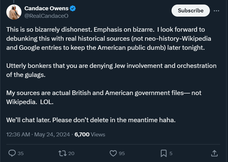 DanielWAnthro's tweet photo. @RealCandaceO @mischrev @joelpollak Hey, Candy! We're still waiting!
He didn't delete it.
He added more, sources cited (unlike you).
The sources appear credible (again, unlike you)
Why no "chat?" #fraud #fakeintellectual #fakeChristian #fakejournalist #exposed 🤡🤣🤦🏽♂️ https://t.co/3T5xxu10WT