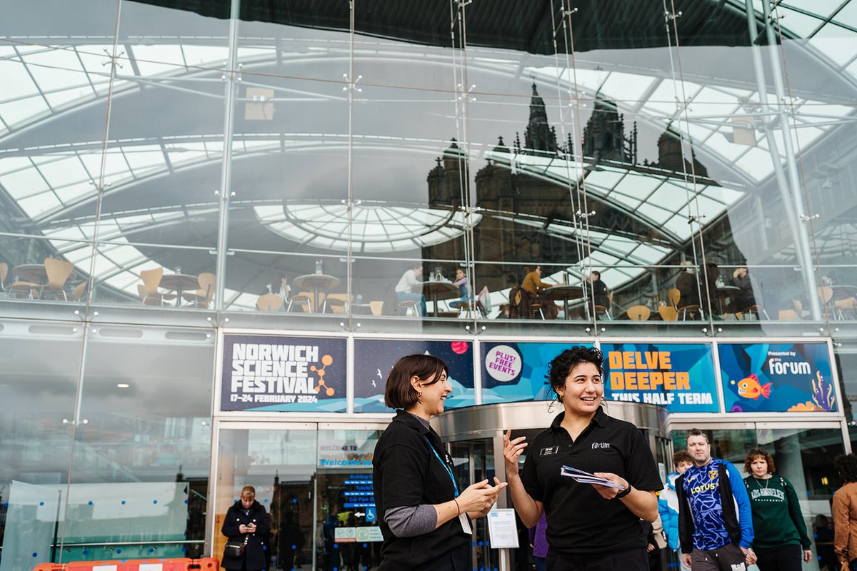 We're looking for talented individuals to join the team at The Forum!  🎪 Events Producer - Closing date: Tue 28 May  🎟️ Festival Assistant @NorwichSciFest - Closing date: Thu 30 May  🤳 Marketing Assistant @NorwichSciFest - Closing date: Tue 18 Jun  theforumnorwich.co.uk/about-us/vacan…