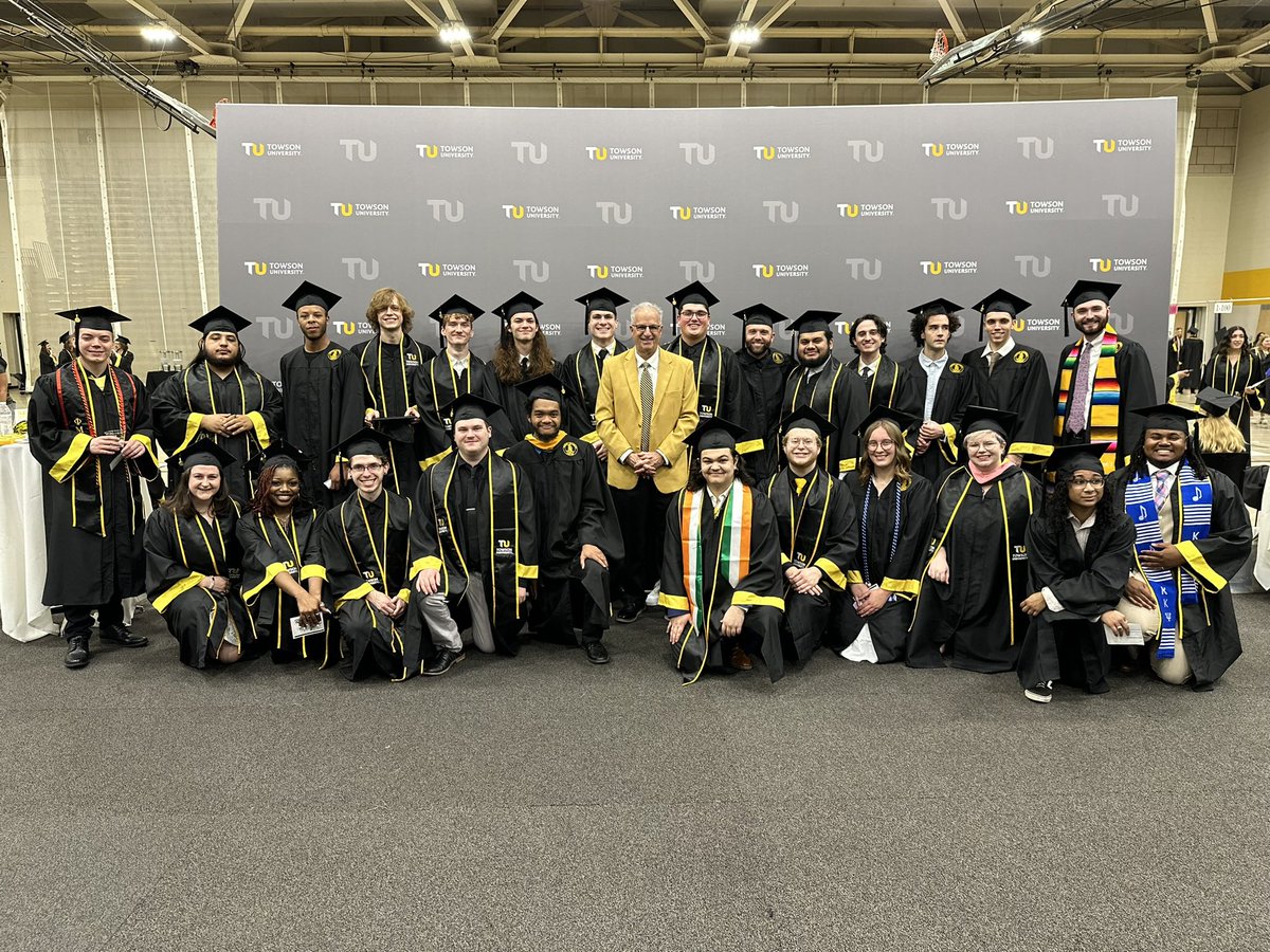 Commencement week at Towson University - among the most joyous times of the year. Wonderful to celebrate the achievements of our terrific students and honor the consequential contributions of our faculty and 
 
You will be lifelong tigers - TU Pride lasts forever.
