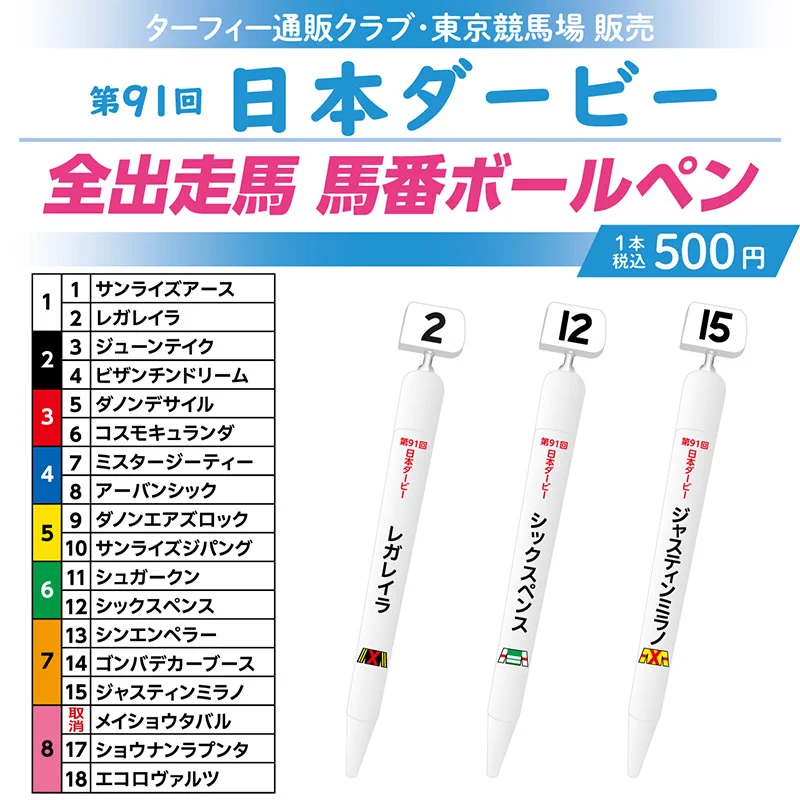 ◆　競馬　JRA　◆　タップダンスシチー　◆馬番ボールペン　フィギュアストラップ ターフィーショップ_JRA競馬グッズ on X: 