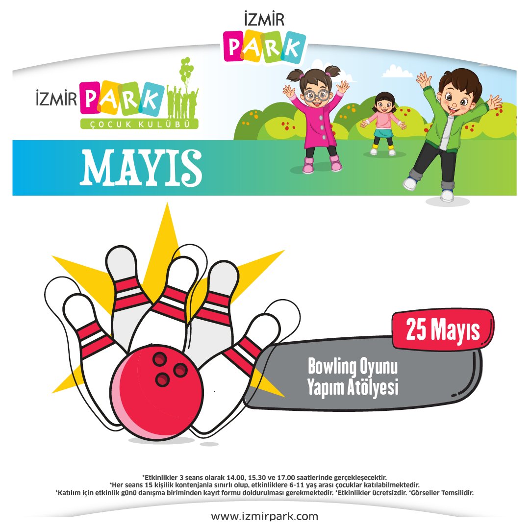 İzmir Park’ta çocuklar, hem öğreniyor hem eğleniyor! Yarın düzenlenecek olan “ Bowling Oyunu Yapım Atölyesi ” etkinliğimizi kaçırmayın! 🎉👧👦 🎈🎨 🚀 #İzmirPark #Çocukkulübü #Etkinlik #OyuncakYapımı #MaketYapımı #MayısEtkinlikleri
