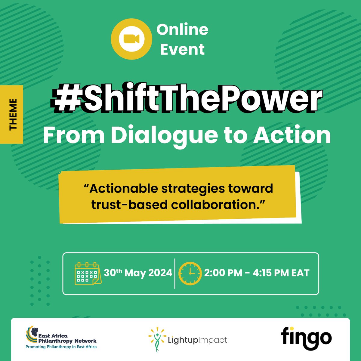 We're on again, to shift the power—words meeting action! Over the years, our collective efforts have transitioned from discussions to impactful, tangible outcomes and in partnership with @FingoFi and @LightupImpact , we invite you for this webinar scheduled for May 30th, from