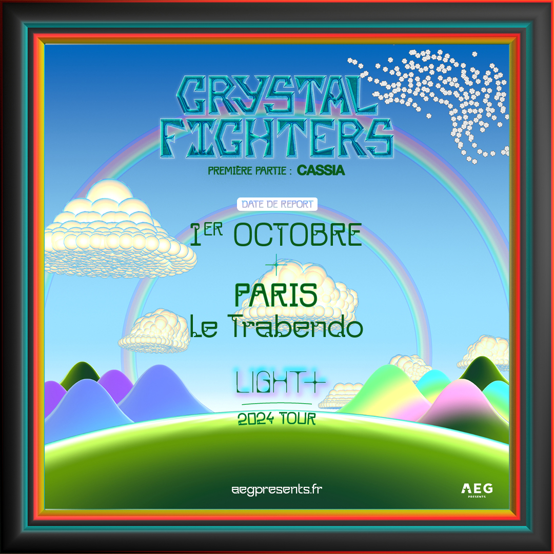 Les anglais de @wearecassia seront en première partie du concert de @crystalfighters au @trabendo_ 🌴

👉bit.ly/CrystalFighter… 🎟️