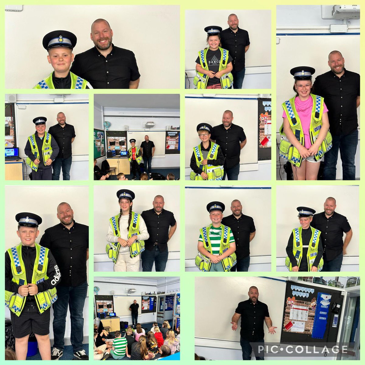 YGCwmbran's tweet image. #DosbSaundersLewis Diolch yn fawr i dad un o'n disgyblion am ddod i siarad gyda ni am ei swydd fel heddwas cymunedol. / Thanks to one of our pupils' father for coming in to talk to us about his work as a community officer. #ArdalLeolygc #Cymunedygc #Menterygc