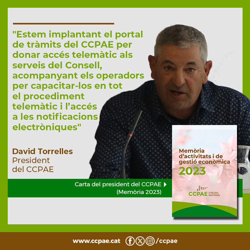 📃 Carta oberta de David Torrelles, president del @CCPAE: 'Créixer, modernitzar, vocació de servei i credibilitat' ▶️ bit.ly/3WYgE7h