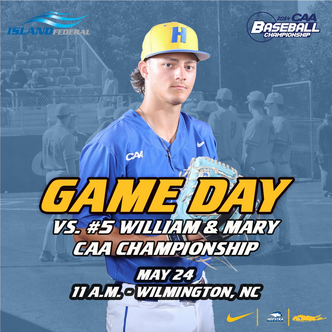 Hofstra Baseball (@hofstrabaseball) on Twitter photo 𝙀𝙡𝙞𝙢𝙞𝙣𝙖𝙩𝙞𝙤𝙣 𝙂𝙖𝙢𝙚
It’s must win from here on out and our first challenge is William & Mary at 11 a.m. Visit GoHofstra.com/coverage for links to <a href="/FloBaseball/">Olmsted Varsity Baseball</a> stream and live stats.
#PrideOfLI 𝙀𝙡𝙞𝙢𝙞𝙣𝙖𝙩𝙞𝙤𝙣 𝙂𝙖𝙢𝙚
It’s must win from here on out and our first challenge is William & Mary at 11 a.m. Visit GoHofstra.com/coverage for links to <a href="/FloBaseball/">Olmsted Varsity Baseball</a> stream and live stats.
#PrideOfLI