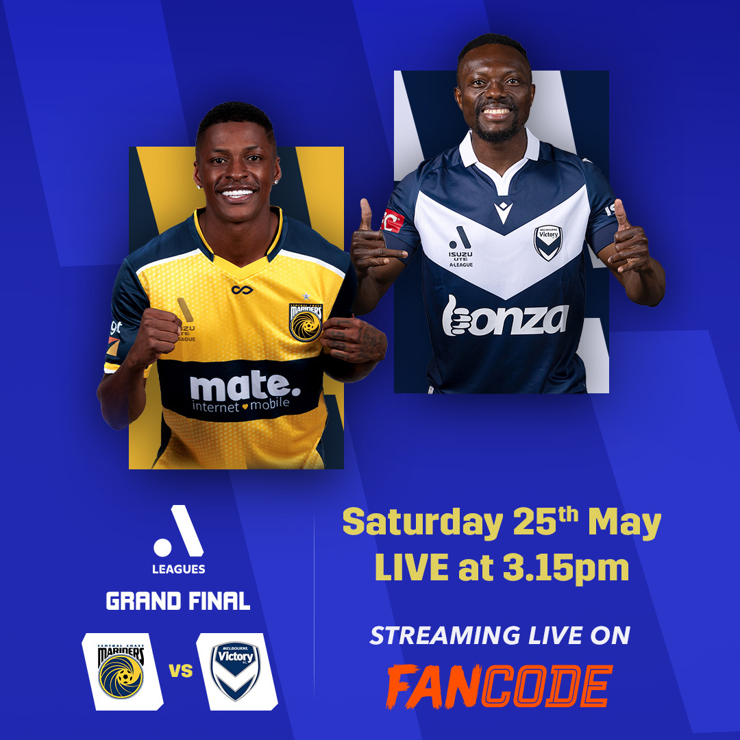 Central Coast Mariners aim for their third title while Melbourne Victory, four-time winners, seek their first title in six years. Catch all the action live exclusively on FanCode! ⚽ . . #ALeaguesFinal #football #FanCode