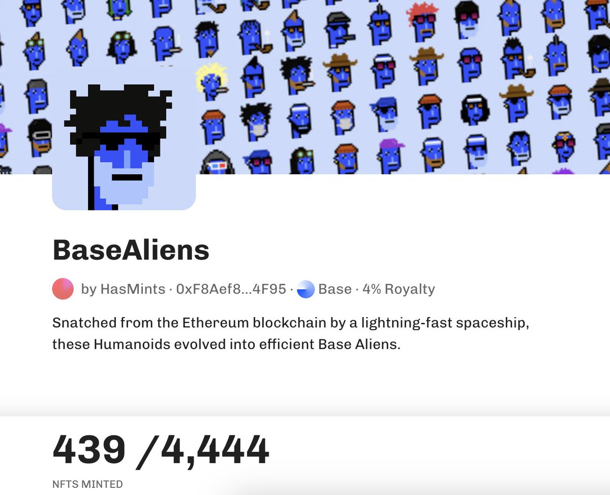 Almost 10% sold out - #basealiens on @base