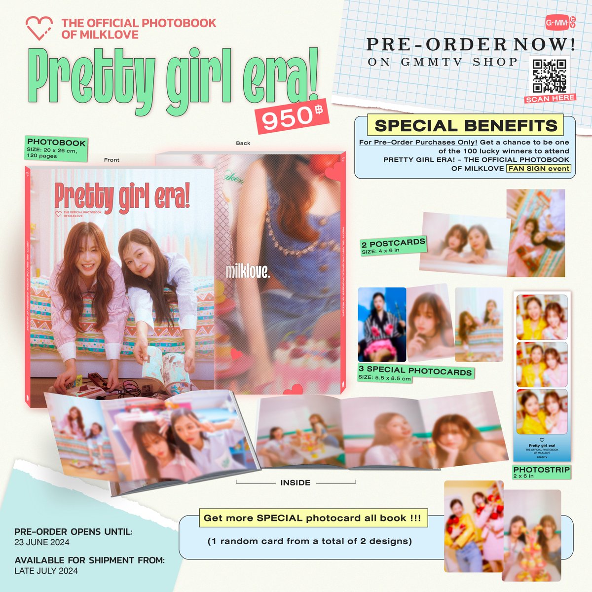 PRE-ORDER NOW! PRETTY GIRL ERA | THE OFFICIAL PHOTOBOOK OF MILKLOVE ON GMMTV SHOP gmm-tv.com/shop/pretty-gi… #PRETTYGIRLERAxMILKLOVE #MilkLove #มิ้ลค์เลิฟ #23point5FinalEP #GMMTV