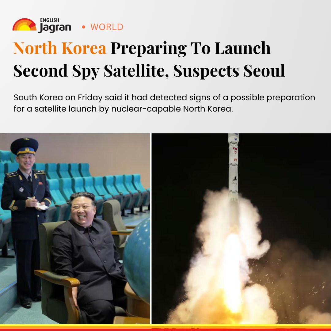 The military of South Korea on Friday said it had detected signs of a possible preparation for a satellite launch by nuclear-capable North Korea. Read More: tinyurl.com/4tzfv6we #SouthKorea #Signs #SatelliteLaunch #NorthKorea