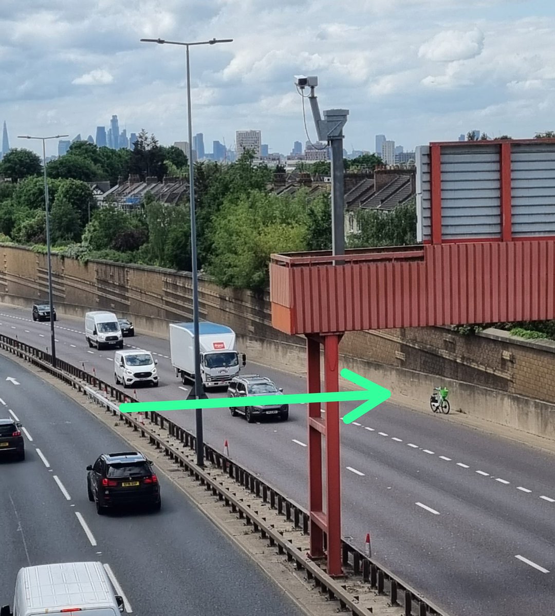 I'd vote for whichever party bans Lime Bikes (as opposed to the legendary docked alternative) but how and why has someone ended their ride on the A12 in Leytonstone. Where did they go?