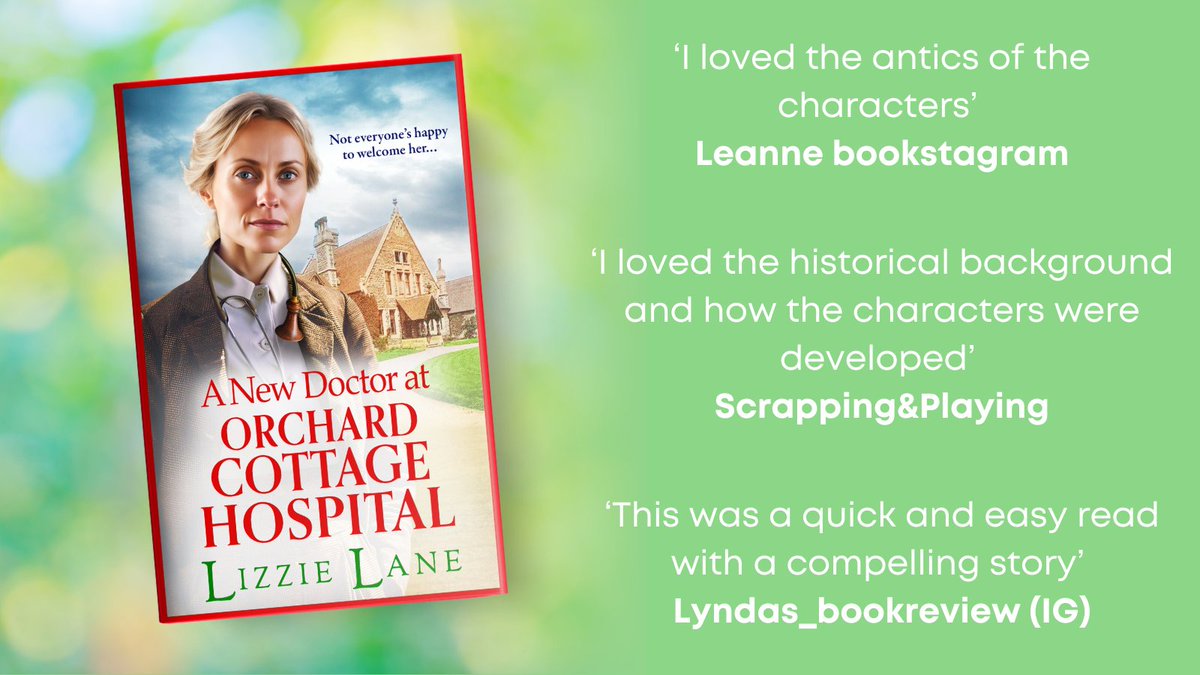 Thank you to @LyndaCheckley, Leanne Bookstagram and @Annarella for their recent reviews on the #ANewDoctorAtOrchardCottageHospital by @baywriterallat1 #blogtour. Buy now ➡️ mybook.to/anewdoctorsoci…