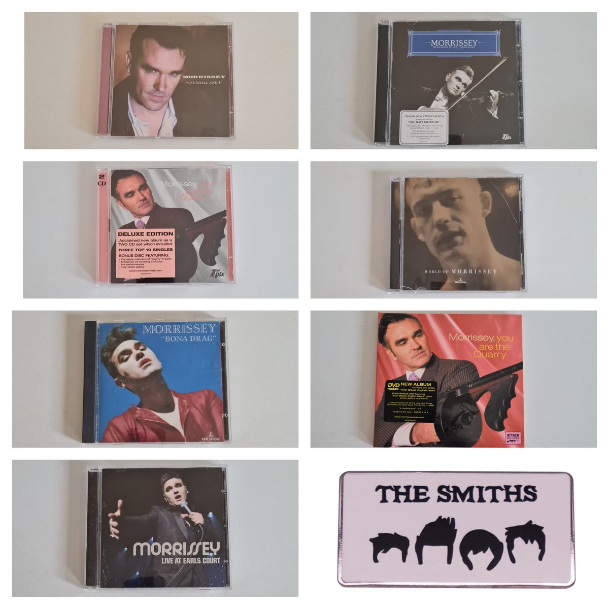 The Smiths and Morrissey stuff available over on t'ebay for your perusal 

* Ebay link in bio *

#thesmiths #TheSmiths #Morrissey #JohnnyMarr #mikejoyce #andyrourke #hatfulofhollow #thequeenisdead #meatismurder #theworldwontlisten #louderthanbombs #bonadrag #youaremyquarry