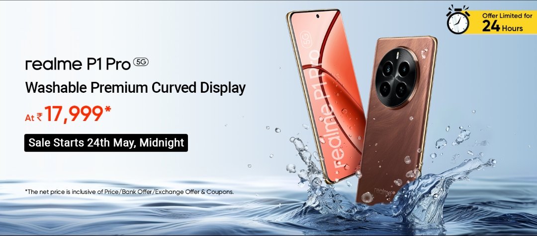 Atulbazaar's tweet photo. realme P1 Pro 5G Loot offer on 24th May Rs 17,999 only 🔥
#realmeP1Pro
Review Video 👇
https://t.co/7mOr8ULq0K https://t.co/rOaiCZVVno