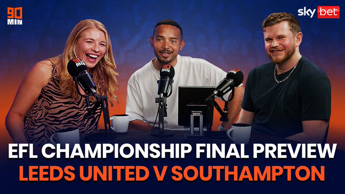 🚨 NEW VIDEO 🚨 Previewing the Championship Playoff Final on @90min_Football with @LeonieCarpenter & @LiamMacdevitt. I’ve backed Southampton & Russel Martin on @SkyBet. Come on you Saints!!! 🔴⚪️ #ad WATCH ➡️ youtube.com/watch?v=Q5R7d1…